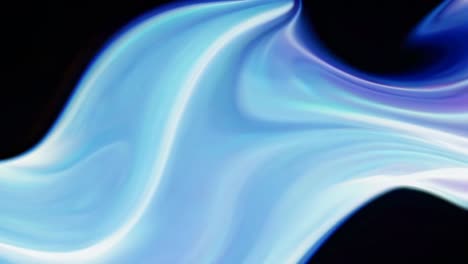 abstract video still of flowing blue and white fabric-like waves