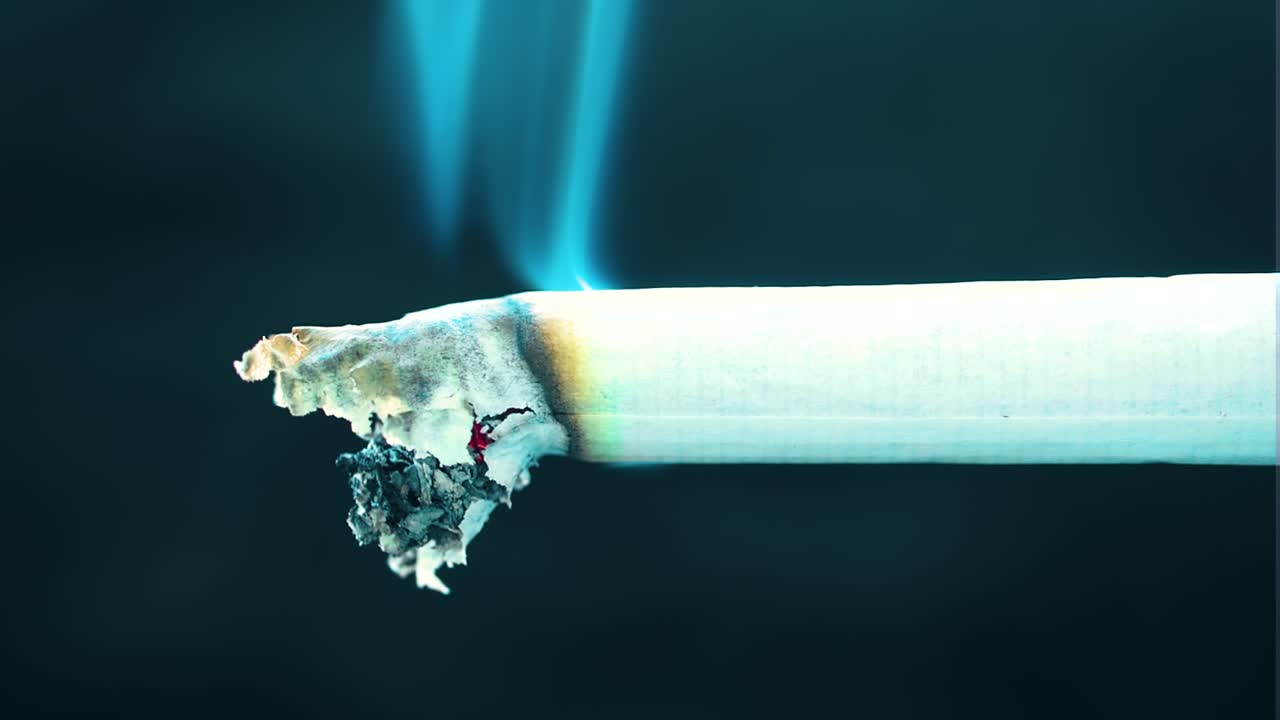 Close-up of a Burning Cigarette