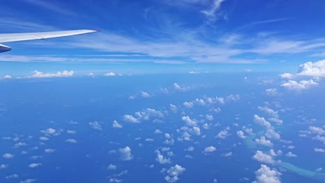 i look out the airplane window and all i see are clouds