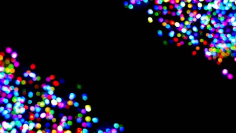 las esquinas rgb cambian de color las luces de navidad bokeh compuesto