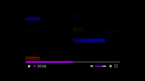 animation of social media screen over interference