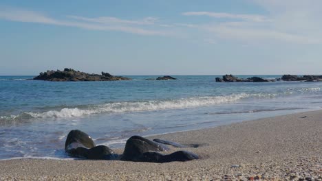 relaxing day at a quiet beach