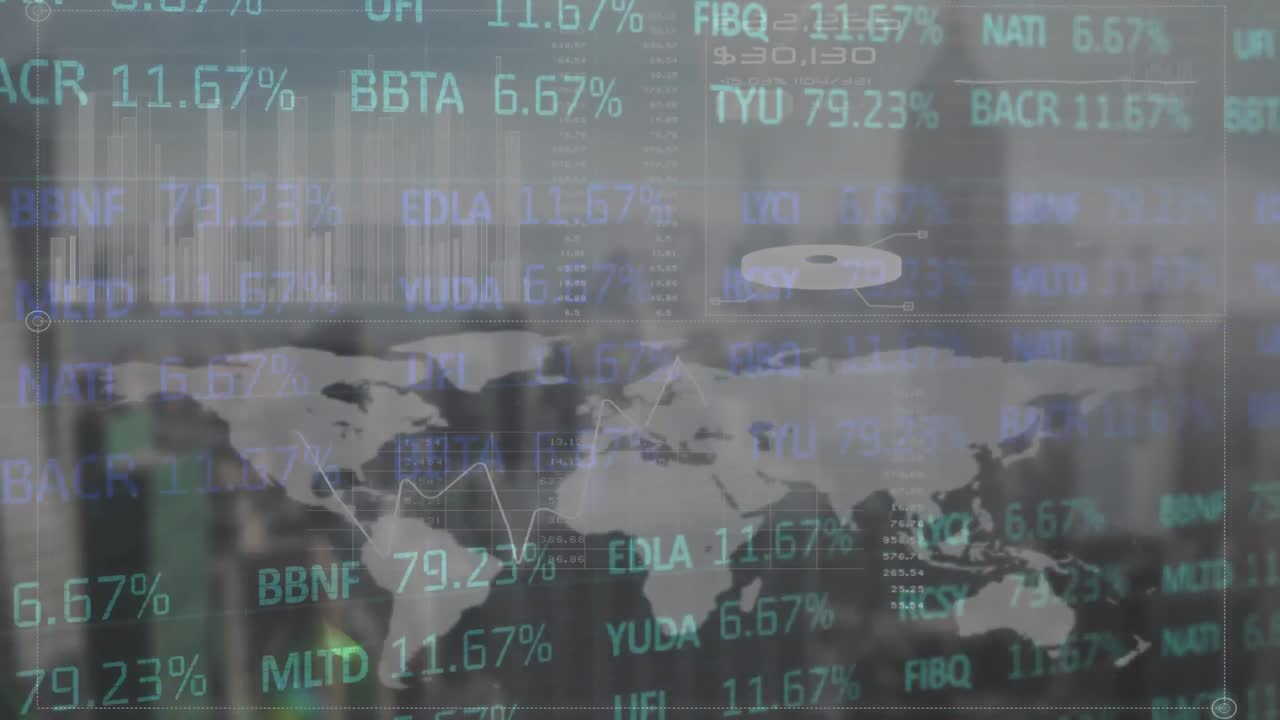 세계 지도에 대한 주식 시장 데이터 처리