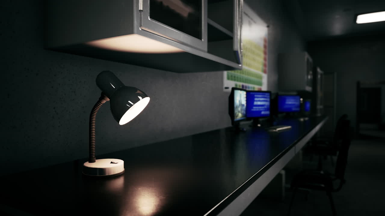 estación de trabajo de laboratorio moderna