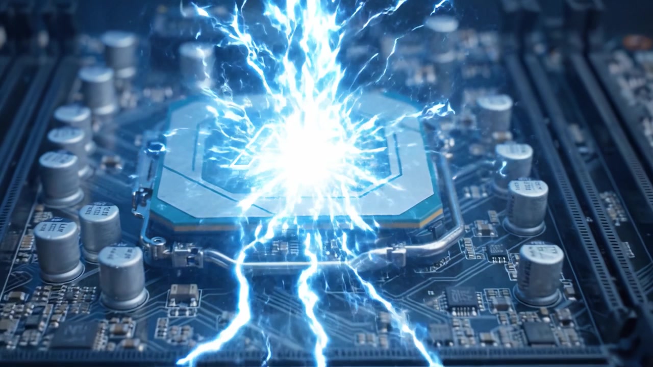 The Evolution of Technology: From Installing a Processor to the Dynamic Power of a Motherboard with Electric Energy Flowing Throughout