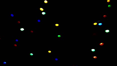 light bokeh effect as a black holiday background