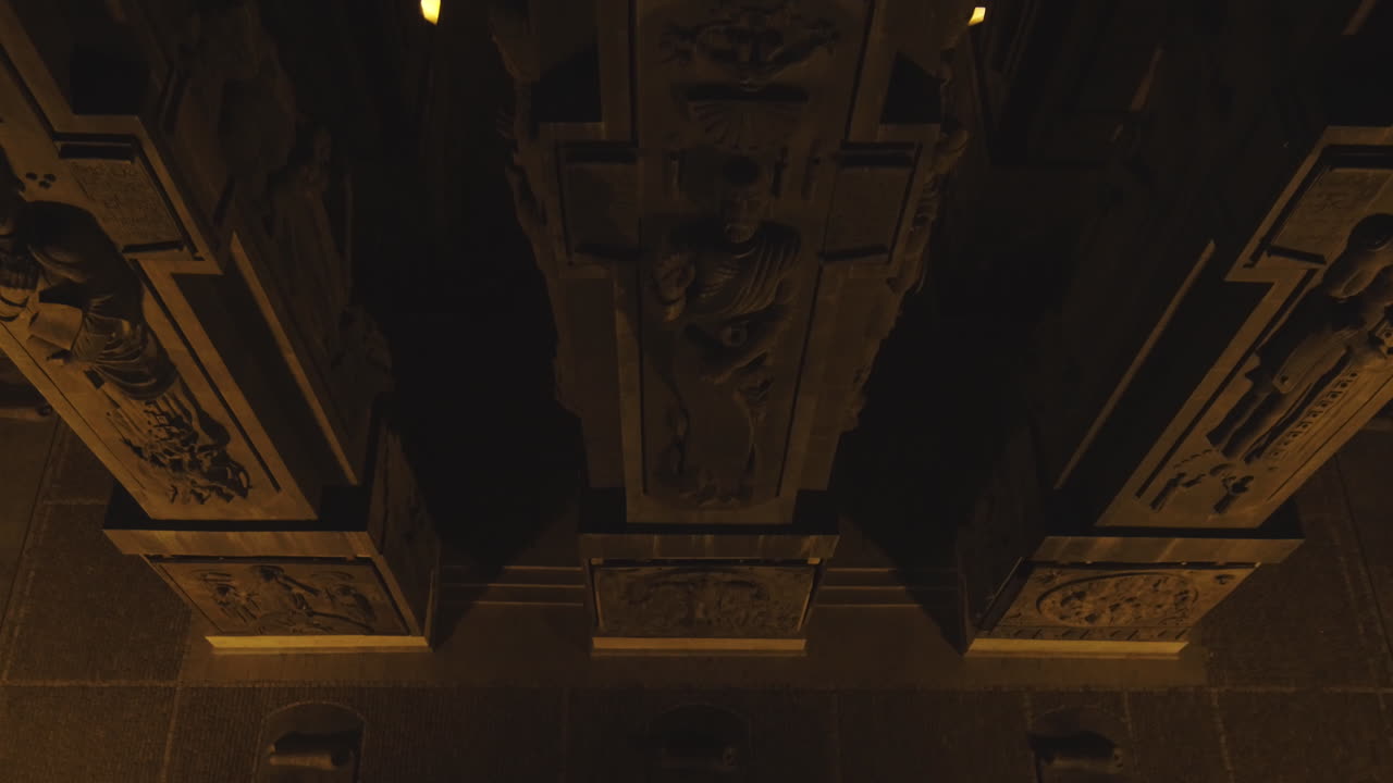 乔治亚州的tbilisi,tulsa的乔治亚年代记的无人机视图