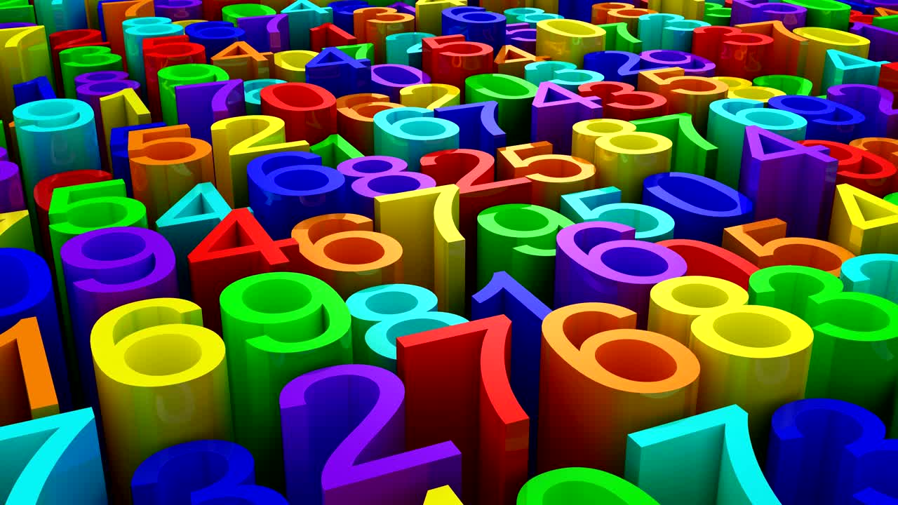 de los números de fondo