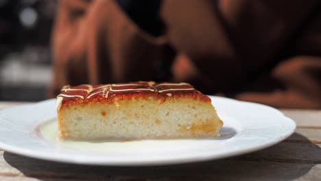 a slice of delicious turkish dessert