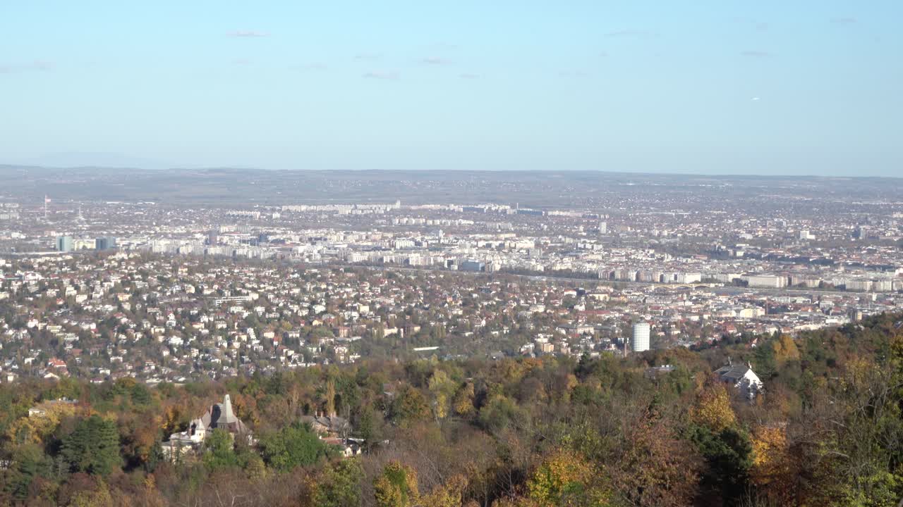 언덕 노르마파에서 부다페스트 도시 풍경
