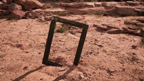 Very-old-wooden-frame-in-Grand-Canyon