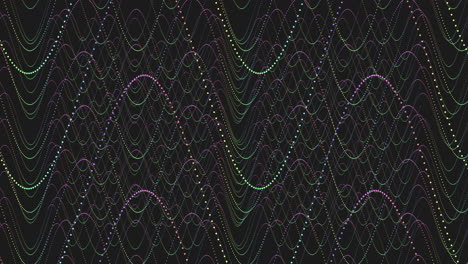 vibrant zigzag pattern with intersecting wavy lines