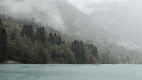 Lluvia-Sobre-Bosque-Hermosa-Naturaleza-Noruega