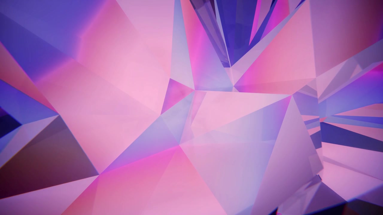Dynamic Pink and Purple Geometric Crystal Facets Background