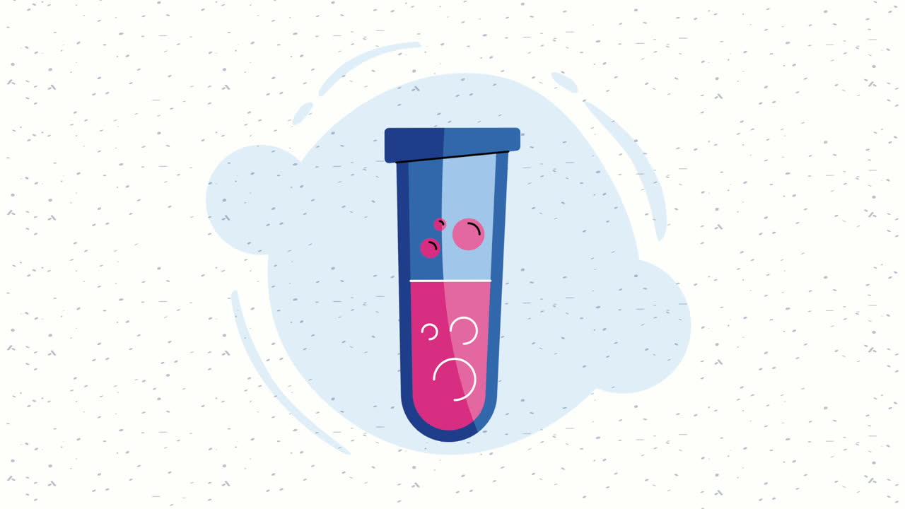 laboratory tube test equipment animation