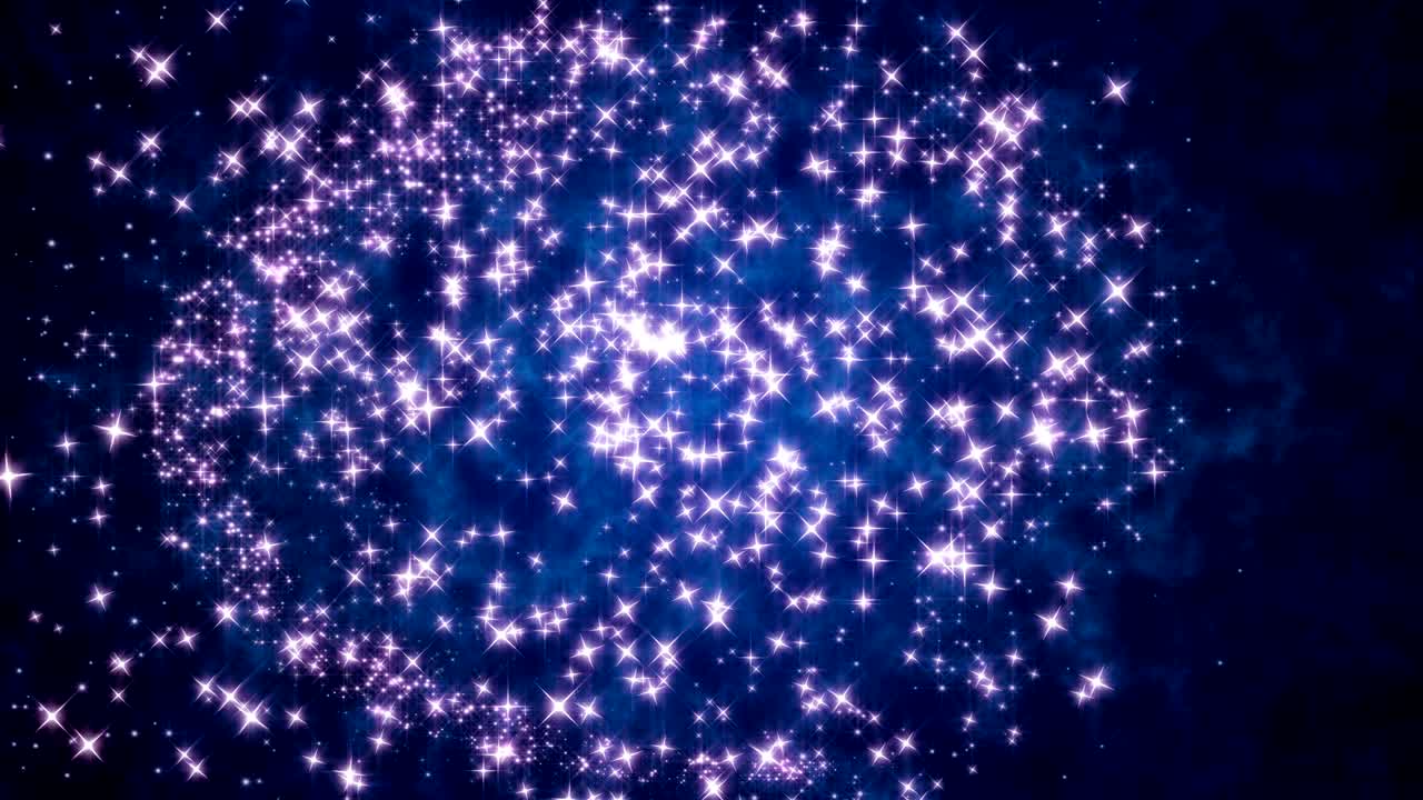 추상적인 반이는 별 배경 (루프)