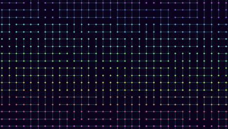 colorful pixelated grid simple yet complex pattern of dots