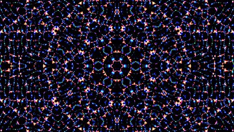 abstract kaleidoscope pattern with full colors. magic mandala. 4k