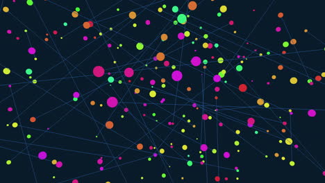 la intrincada red una visual de círculos interconectados que simbolizan nodos