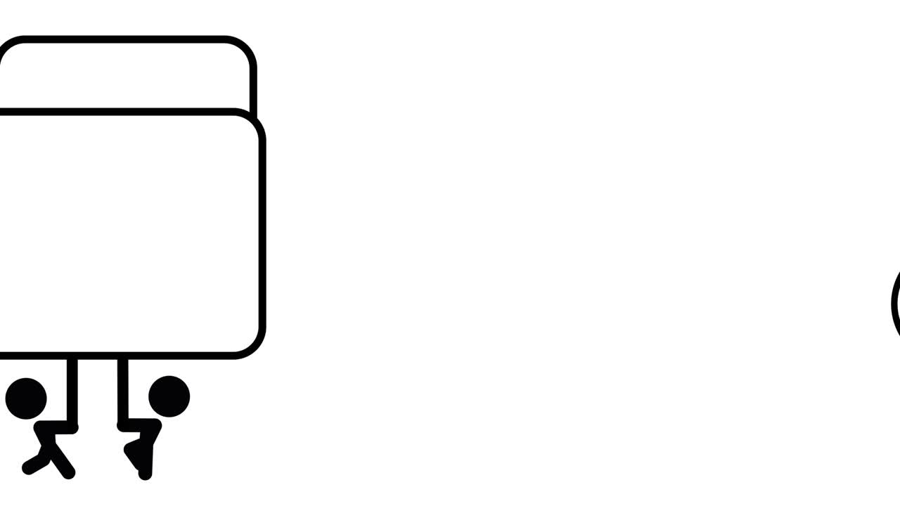 stickman with banner