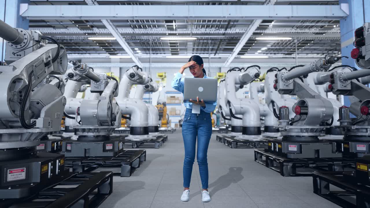 Engineer Facing a Problem in a Robotics Factory