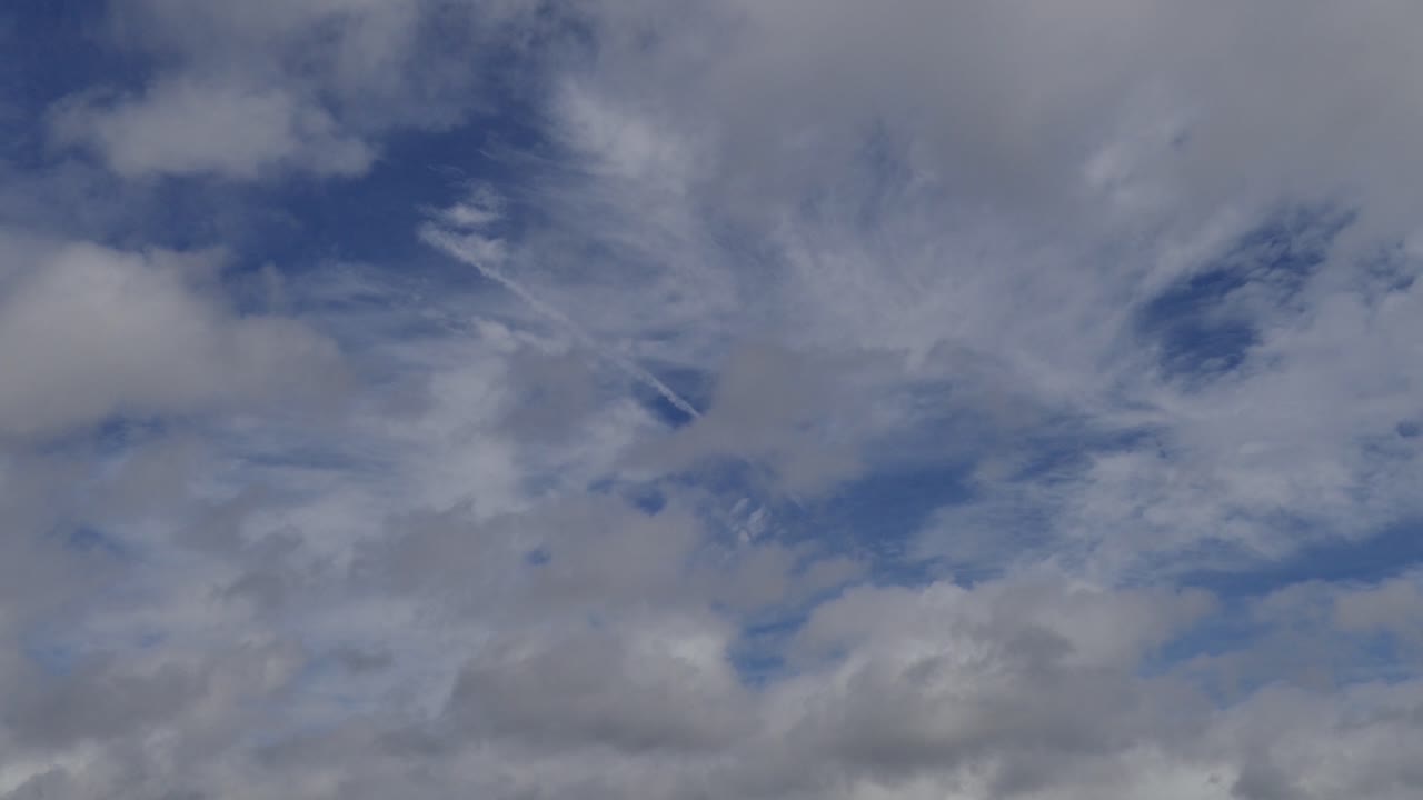 White Clouds Moving In Blue Sky At Daytime