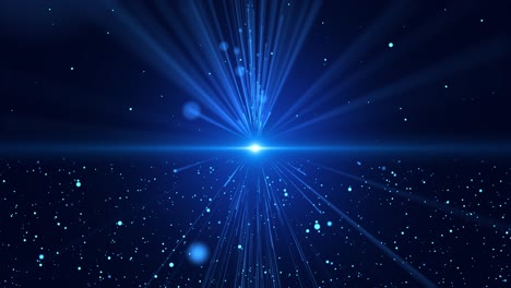 Particles blue event game trailer titles cinematic concert stage background loop spectacular motion