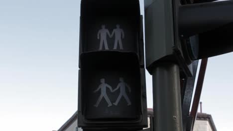 traffic lights in madrid to raise awareness on sexual diversity and support to the lgtbiq rights