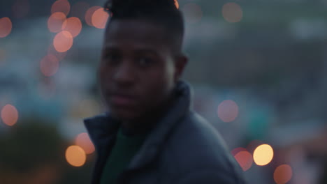 funny-portrait-attractive-african-american-man-drinking-alcohol-on-rooftop-smiling-confidently-enjoying-successful-lifestyle-in-urban-city-at-sunset