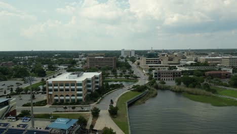 aerial view of downtown pensacola, florida