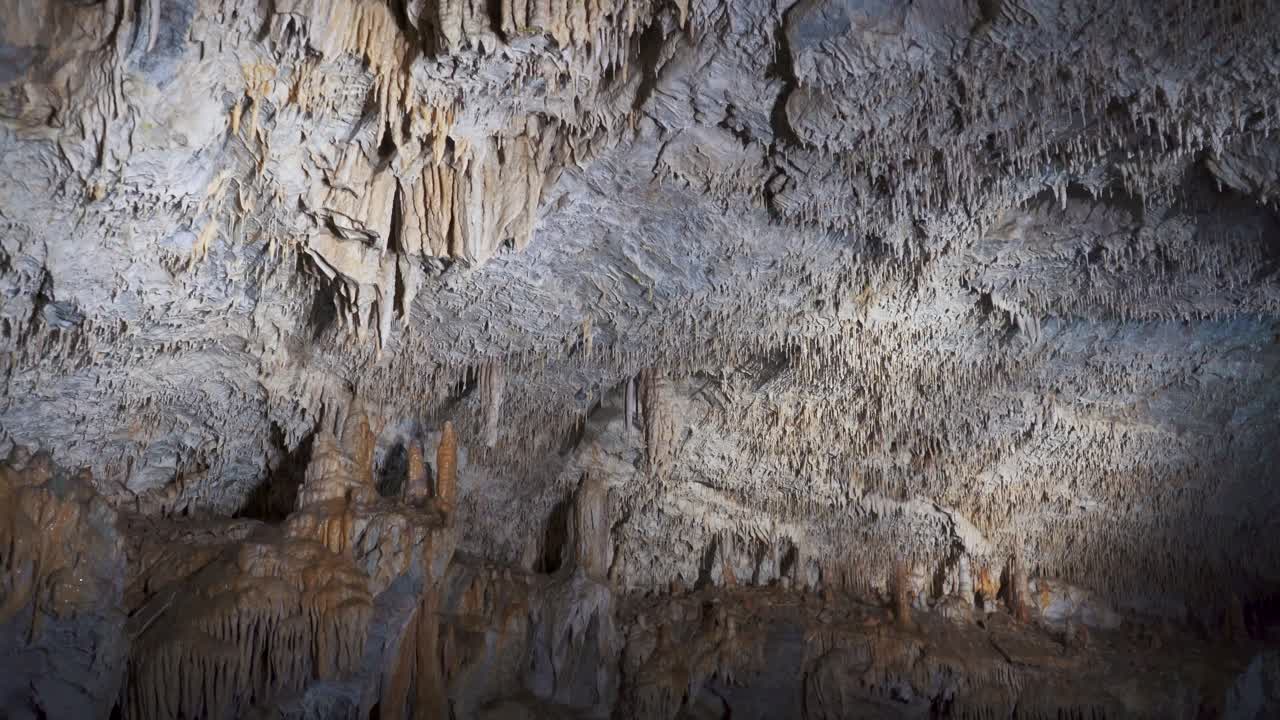 Demanovska Cave Of Liberty In Low Tatras Slovakia With Stalactites Stalagmites And Underground Waterfall Lake Most Visited Cave In Slovakia Natural Limestone Formations Captured In Cinematic 4K