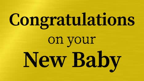 congratulations on your new baby message text animation motion graphics