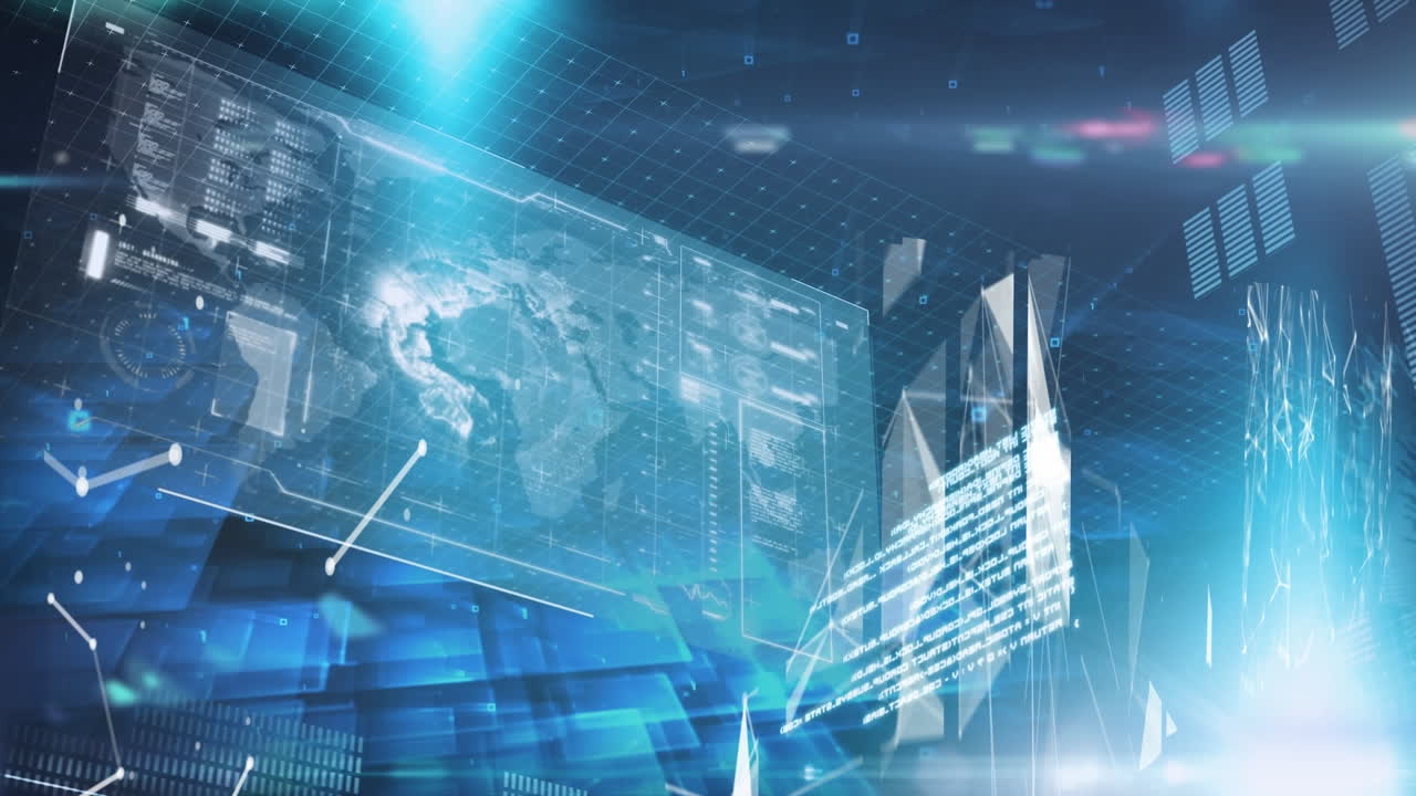 네트워크를 통해 화면에서 데이터 처리의 애니메이션