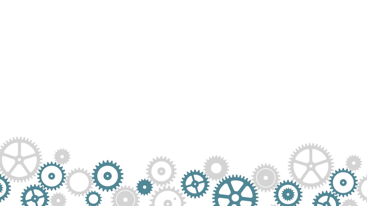 Animation of rotating gears wheels ( 4K )