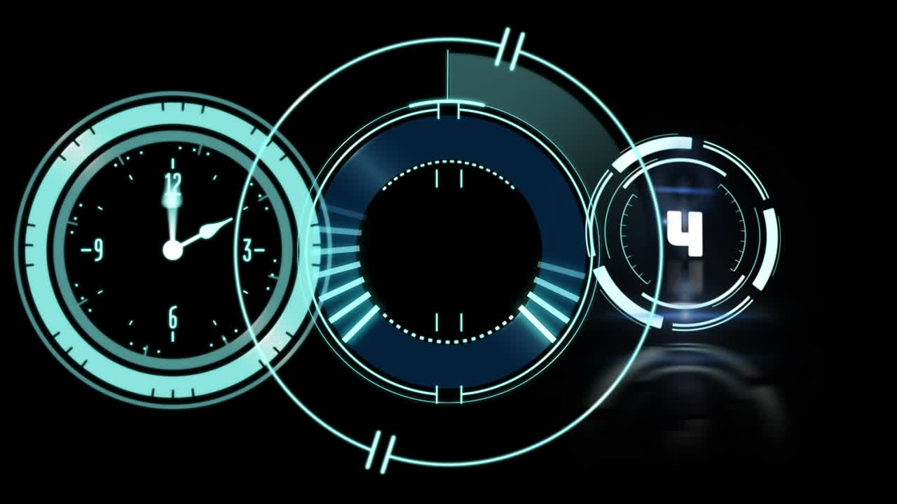 alcance, reloj y cuenta atrás