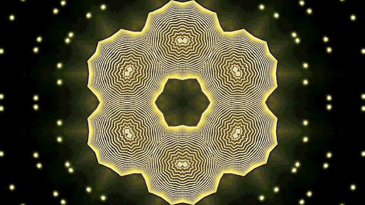 luz abstracta brillante que gobierna el color completo, caleidoscopio, fondo negro