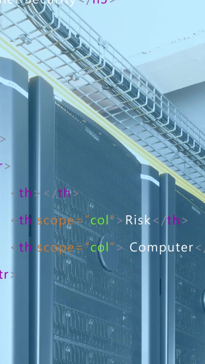 Animated data processing and server rows shown on a transparent background.