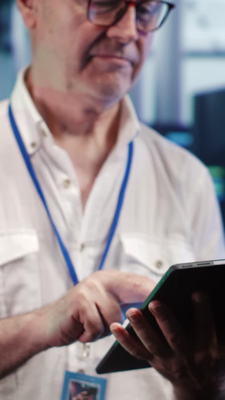 Vertical Hardworking admin optimizes data center