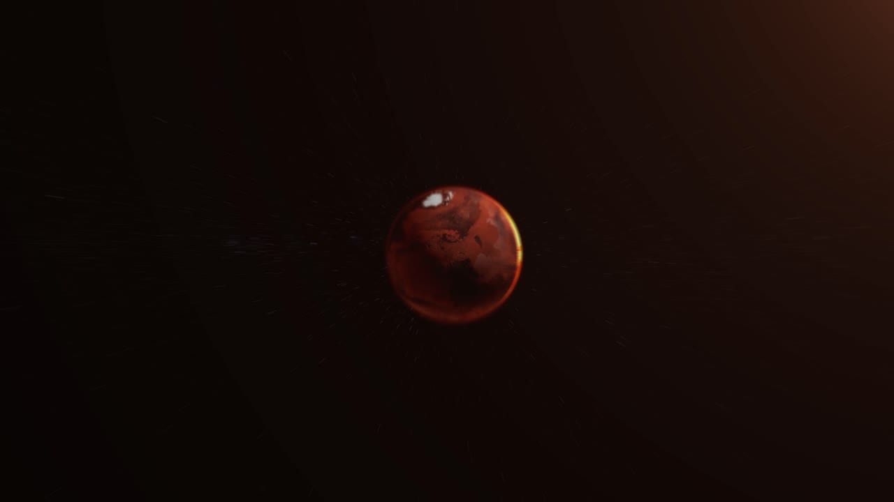 марс в космосе