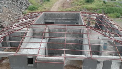 Imágenes-Aéreas-De-Una-Casa-En-Construcción-|-Bienes-Raices-En-India