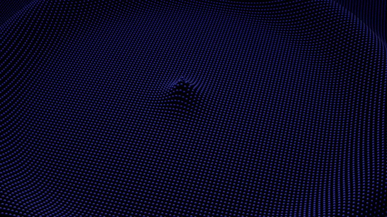 Abstract 3D Sphere with Glowing Dots