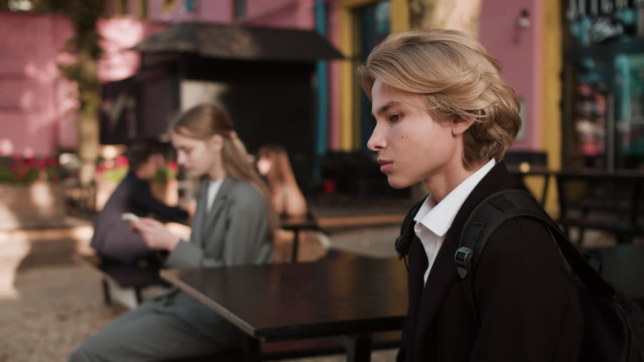 Teenage boy in love