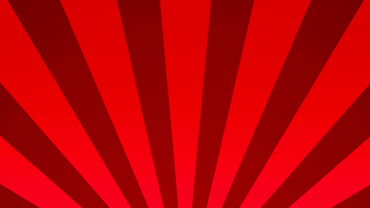 radial rising sun burst loop 기하학적 움직임 배경은 빨간색입니다.