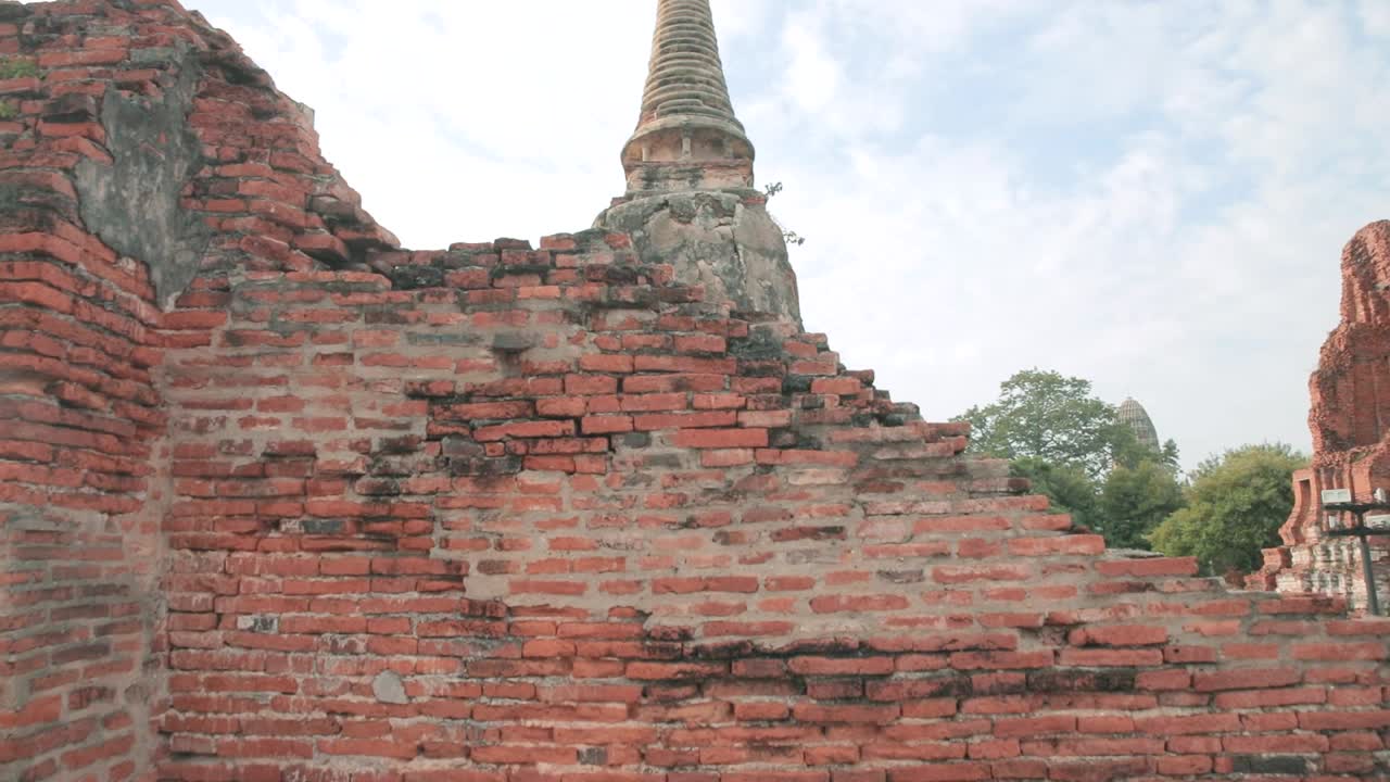 Art and Architecture of Thailand's National Historical Park in Ayutthaya with Red Brick Work