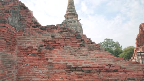 art and architecture of thailand's national historical park in ayutthaya with red brick work