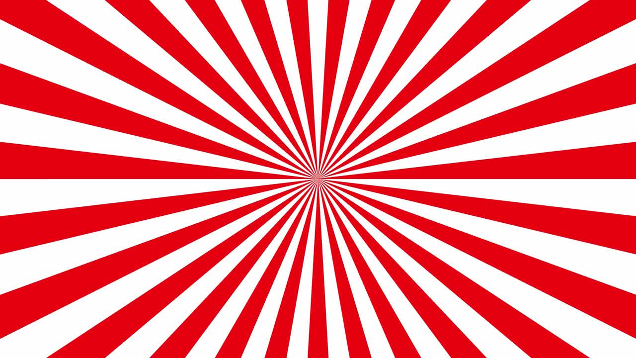 은색과 색의 빛이 박이는 간단한 방사선 배경 애니메이션