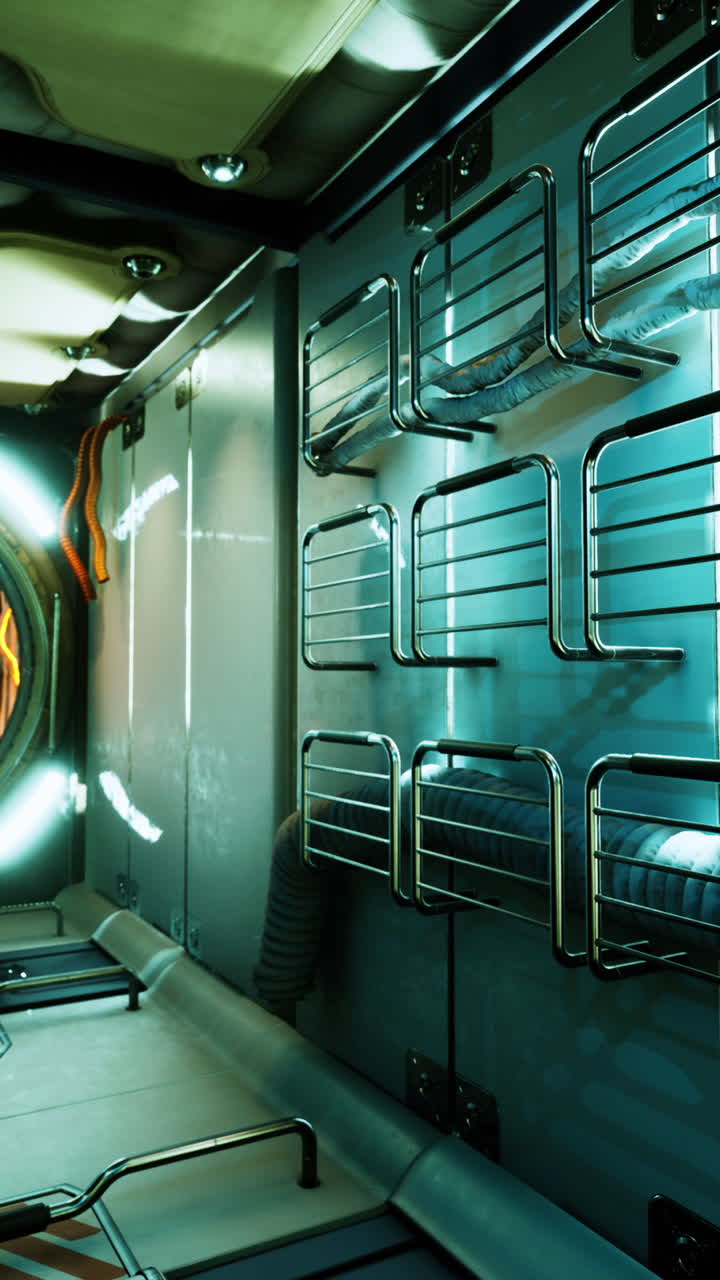 corredor interior de la nave espacial