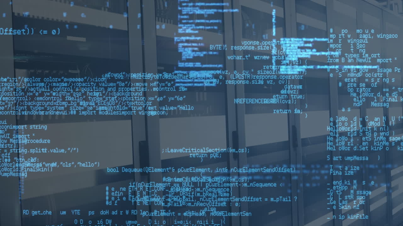 Animation of data processing over servers