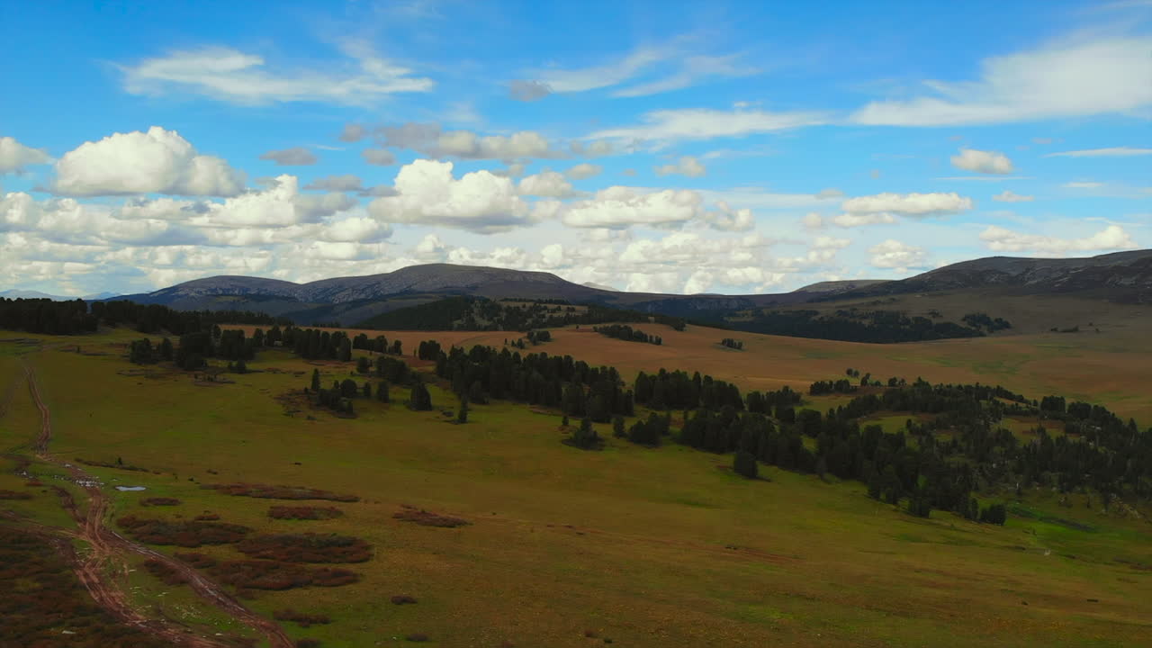 Landscape with Mountains, Clouds, and Trees