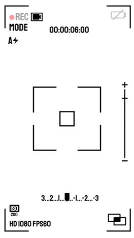 bewegungsgrafik des rec-schnittstellen-hintergrunds